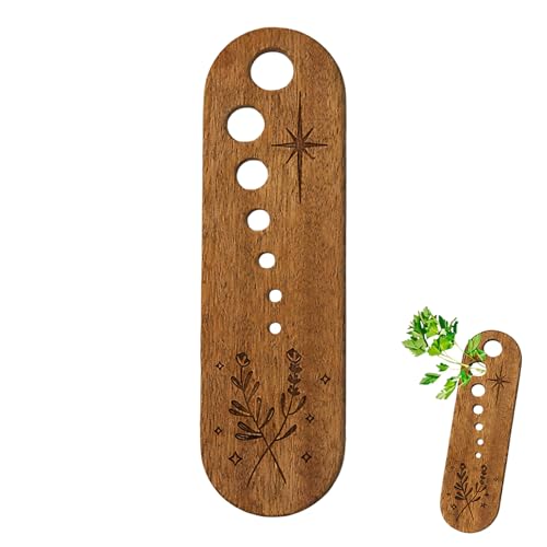 Image of Wooden Vegetable Leaf Separator, Pottery Herb Stripper Tool Supplies, Fun Kitchen Gadgets, Exquisite Herb Stripper Bowl Gifts for The Kitchen Suitable for Home Use & Chefs
