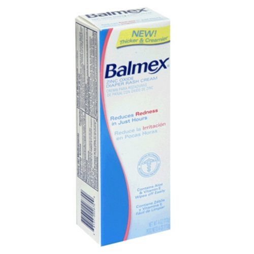 Balmex Diaper Rash Cream, 4-Ounce Tubes (Pack of 4)