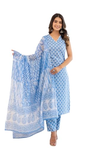 Image of FABNEX Kurta Set for Women | Women Kurta Set with Dupatta | Women Kurta Sets Kurtis | Women Kurta Pant Set (K-121)