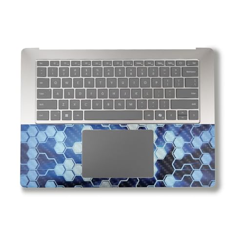 Image of Carbon Fiber Laptop Skin Compatible with Alienware M18 R2 (2024) - Shining Hex - Premium 3M Vinyl Protective Wrap Decal Cover - Easy to Apply | Crafted in The USA by MightySkins