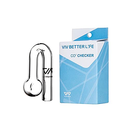 VIVミニハンギング二酸化炭素モニターインジケーターガラス器具シンク内のCO2濃度は色で簡単に確認できます長期供給魚や植物の健康を守ります