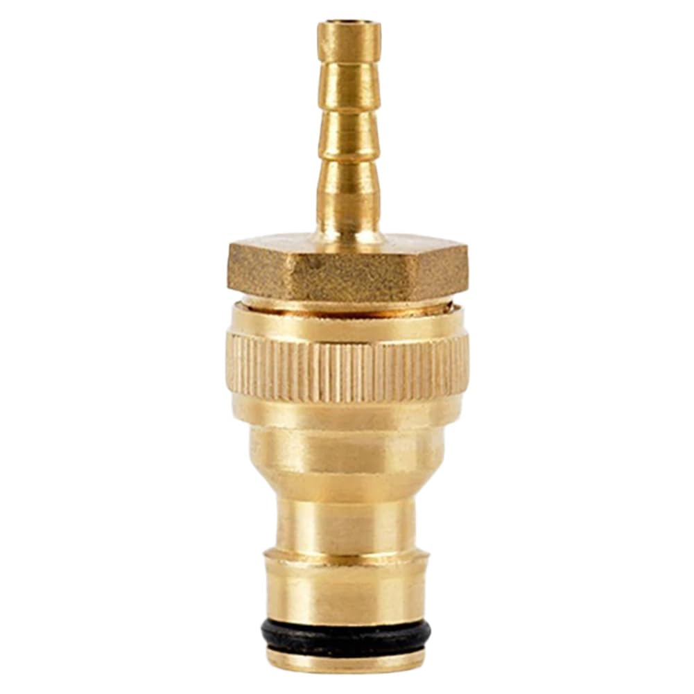 Conectores rápidos y robustos de latón Macho, 6.4x16x61mm Barb Adaptador de Manguera para riego de Jardines, A