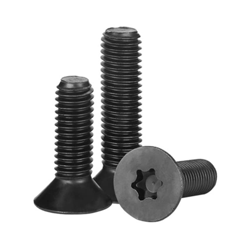 Vis M8 Torx noire anticorrosion tête fraisée plate pour remplacer vis foirées