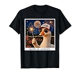 Patriotic Goose USA Fireworks 4th of July 250 Years America T-Shirt