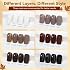 MIZHSE Quick Dry Nail Polish Set, 6 Colors Brown White Khaki Glitter Fall Winter Nail Polish Set Coffee Chocolate Collection Nail Lacquer Manicure DIY Nail Art Salon Home Gift for Women Girl