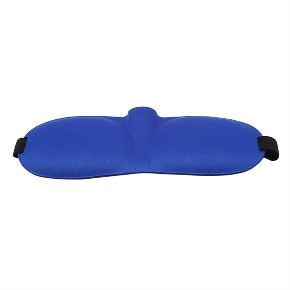 1/2/3/4 antifaz para dormir 3D, máscara de ojos para dormir, cubierta de sombra de ojos, parche para mujeres y hombres, suave, portátil, con los ojos vendados (azul, 4 piezas)
