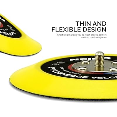 Neiko 30267A Flexible-Edge Hook-and-Loop PU Backing Pad for DA Sander Polisher Buffer, 6 Inches by 5/16 Inches, 24 Thread