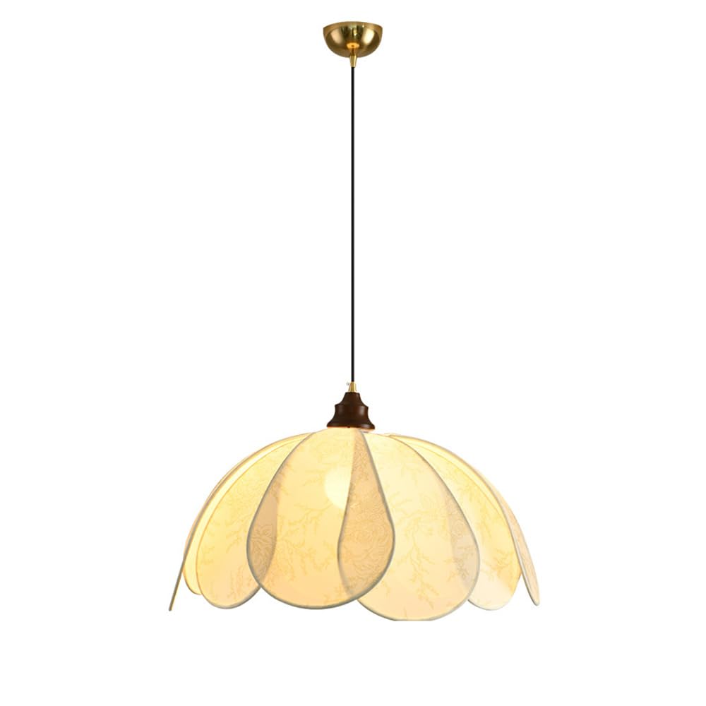 RSZCSMO Medieval Retro LED Restaurant Dining Table Chandelier Nordic Minimalist Living Room Bedroom Fabric Chandelier, Suitable for Bar Teahouse Hotel Business, Lighting Fixture