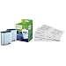 Philips Filtre à Eau et à calcaire CA6903/22 Lot de 2 & Philips CA6705 Sachet de nettoyant de circuit de lait - 6 Sachet x2g (12g)