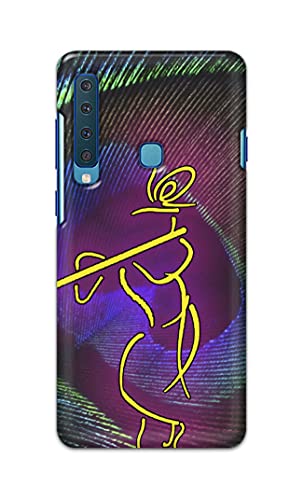 Image of PRINTFIDAA Lord Krishna On Peacock Feather Hard Back Cover for Samsung Galaxy A9 (2018) / Samsung A9S, SM-A920F / DS, SM-A9200 Back Cover -(P6) KAT1007
