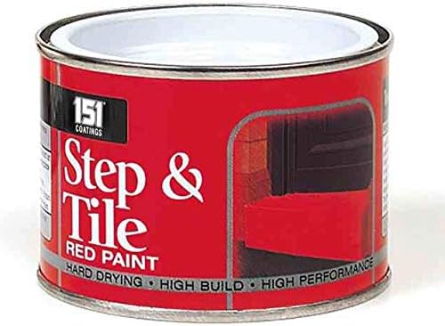 SDMAX 151 Coatings STEP & TILE RED PAINT GLOSS - 180ml Wood Metal Concrete Top Coat Indoor Outdoor