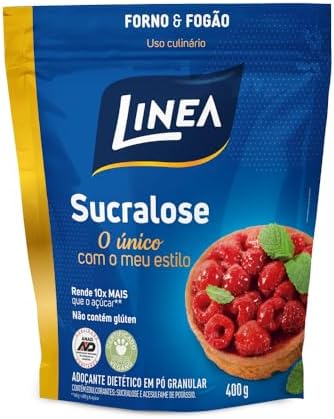 Linea Adoçante Culinário em Pó Sucralose Forno e Fogão 400g
