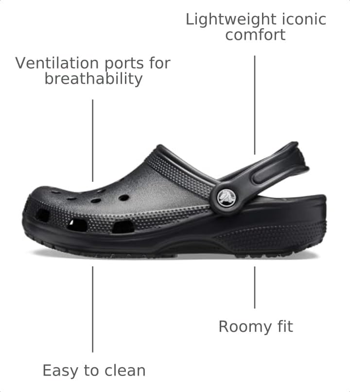 Image of Crocs Unisex-Adult Classic Clog, Clogs for Women and Men