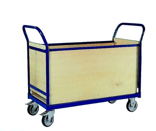 Transportwagen Professional 250 KG, Vierwandschutz, 100x50 cm, RAL 5017 blau