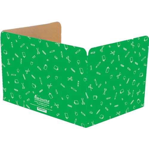 Image of Really Good Stuff Large Privacy Shields Set of 12, Green, Matte Finish