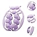 Zialofi Massage Roller for Legs Leg Clamp Calf Massage Tool Thigh Roller for Bodybuilding Equipment Sports Physical Gym Woman and Man, Purple