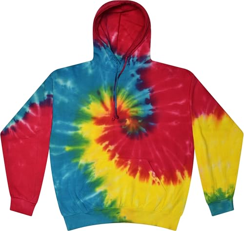 Image of Colortone Tie Dye Pullover Hoodies for Women and Men - Classic Fit Sweatshirts