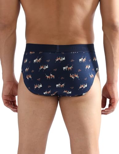 Image of U.S. Polo ASSN. Men PB005 Cotton Modal Printed Premium Underwear Brief -Pack of 1