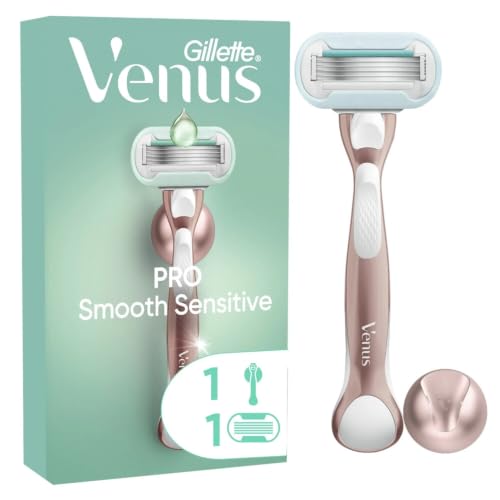 Gillette Venus Pro Smooth Sensitive golarka damska do skóry wrażliwej, 1 zapasowe ostrze