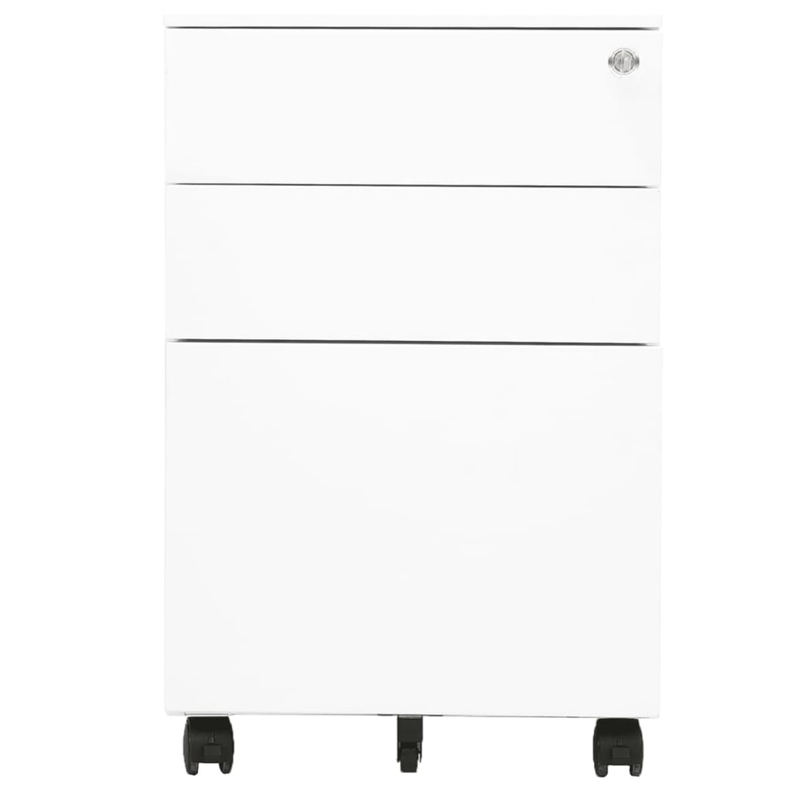 ZEYUAN Schedario Mobile Bianco 39x45x60 cm in Acciaio,Schedario,Schedario da Ufficio,Mobiletto per Documenti(SPU:335978)