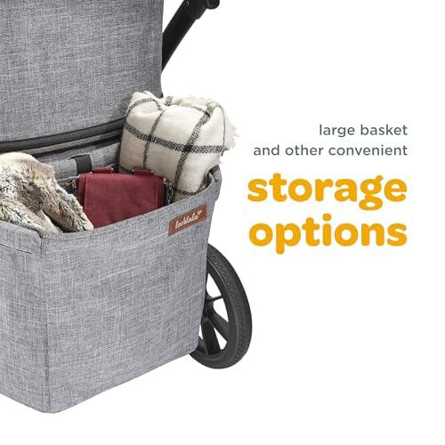 Image of Larktale Adjustable Stroller, 2 Seater Kids Wagon, 120 Pound Capacity, Sprout V2, Nightcliff Stone