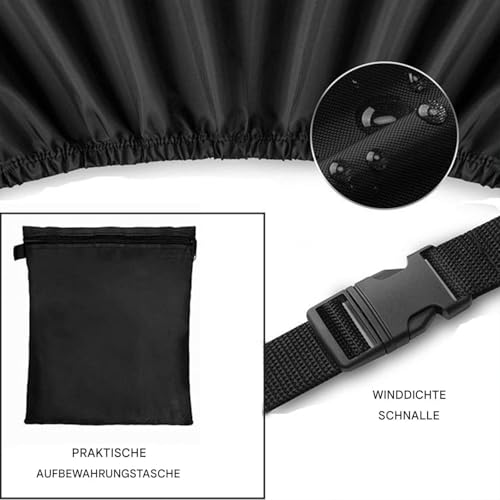 Housse de protection pour tondeuse imperméable bâche extérieure jardin - 8