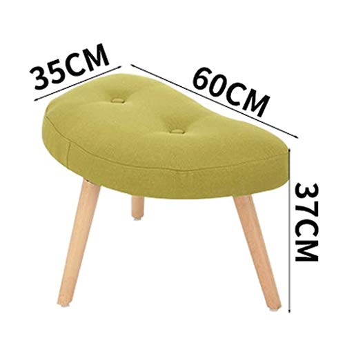 Taburete de tocador verde para el dormitorio y salon 3