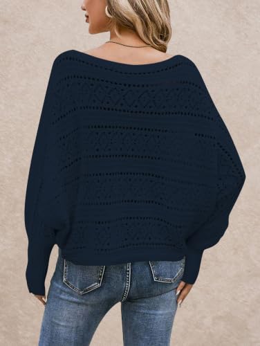 Image of Cakulo Womens Off Shoulder Oversized Pullover Knit Sweater