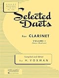Selected Duets for Clarinet Volume 1 | Easy to Medium Classical Clarinet Duets | Rubank Educational Library Sheet Music for Students and Teachers | Woodwind Duet Book by Himie Voxman