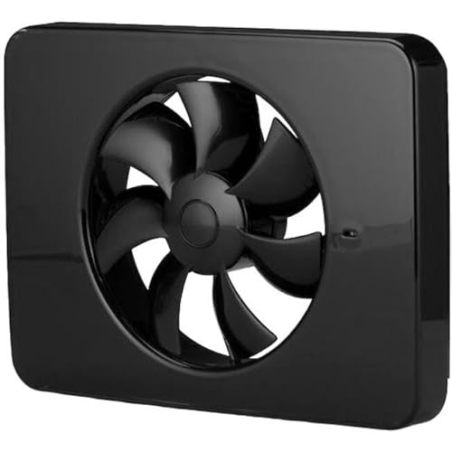 Vent-Axia Lo-Carbon iQ - Ventilador de baño (100-125 mm), color negro
