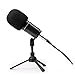 Zoom PodTrak P4 Portable Multitrack Podcast Recorder + 4X Zoom M-1 Mic + 4X Headphones + Windscreens + XLR Cables + 4X Tabletop Stand + Cloth – 4 Person Podcasting Mic Pack Bundle