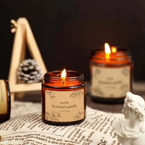 Miniatura 5 de Velas Perfumadas En Cristal, 4 Regalos Para Mujeres, Cera De Soja Natural Y Aceites Esenciales, Hasta 20 Horas De Combustión