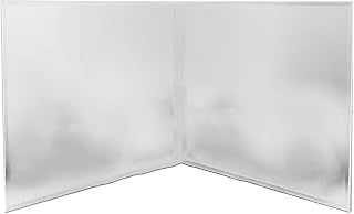 Protector de salpicaduras de grasa para estufa, protector de salpicaduras de acero inoxidable detrás de la estufa, panel plegable para protector de pantalla de estufa de cocina, 29 x 40 cm, 2