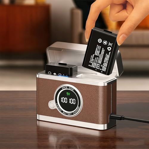 Funda de batería E10 para cámaras DSLR con doble ranura de carga rápida y tarjetero integrado 2