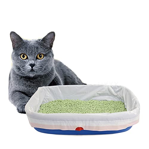 BYYX Paquet de 10 sacs à litière pour chat Cordons pour litière pour chat Doublure pour animaux de compagnie (paquet de 10, grand) Cover