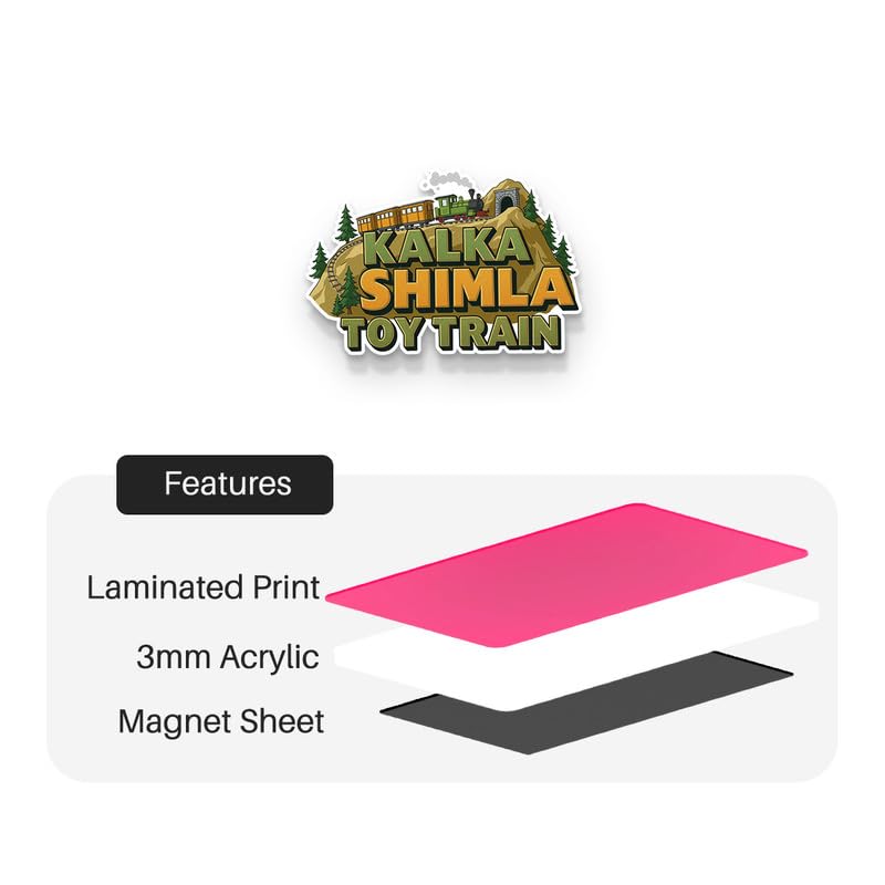 Image of Shimla Fridge Magnet, Glossy Finish, Stylish Magnet for Fridge, Wardrobe & Metal Surfaces