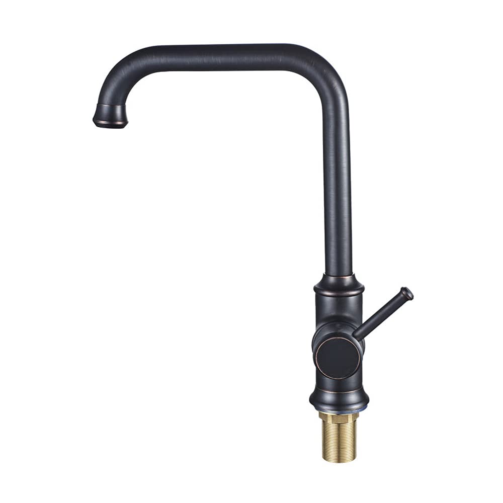 Robinet de cuisine professionnel noir bronze mitigeur évier rotatif 360