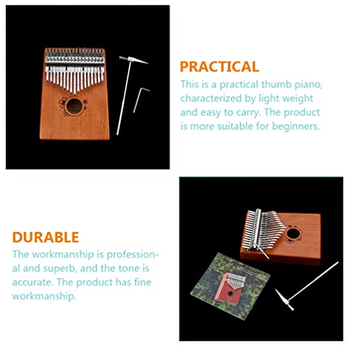 BIENKA Kalimba Thumb Piano 17 Touches Finger Piano Portable en Bois Mbira Finger Piano avec Marteau Instrument de… - Les Beatles, Paul McCartney, John Lennon, RIngo Starr, George Harrison BIENKA Kalimba Thumb Piano 17 Touches Finger Piano Portable en Bois Mbira Finger Piano avec Marteau Instrument de… – Image 6
