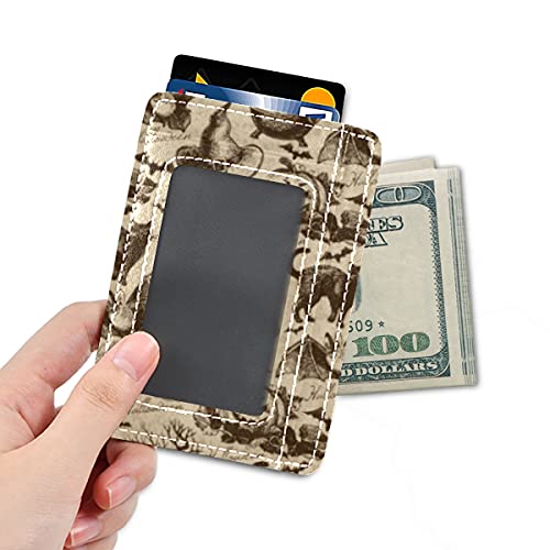 susiyo Halloween Theme Black Cat Witch Pumpkins Slim Minimalist Wallets Rfid Blocking Card Wallets PU Leather Front Pocket Wallets for Men and Women4