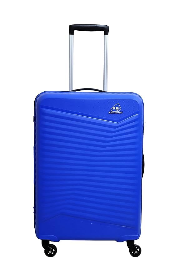 Image of American Tourister Plastic Kamiliant Polycarbonate 79 Cm 4W Hard Spinner Strolly /Luggage /Trolley Bag (Blue)