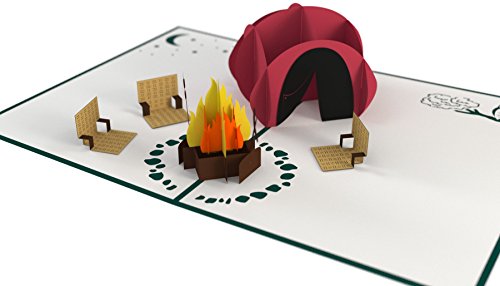 Lovepop Camping Trip Pop Up Card - 3D Card, Father's Day Card, Pop Up Father's Day Card, Card for Dad, Card for Husband, 3D Father's Day Card