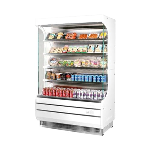 Turbo Air Vertical Open Display Mid & Full Height Cold Food & Beverage Grab & Go Merchandiser for Convenience Stores and Super Markets
