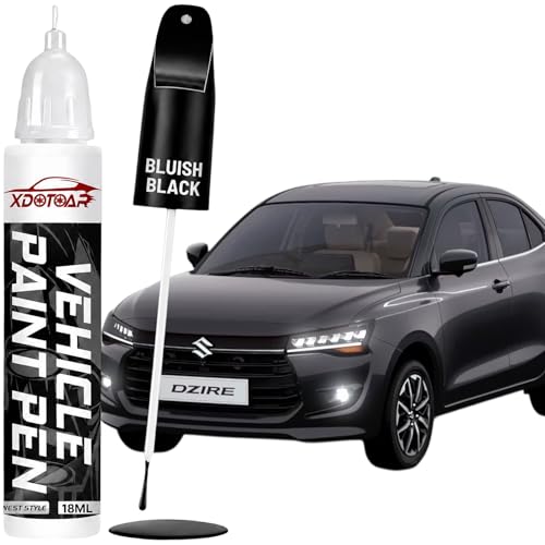 Image of XDOTOAR for Maruti Suzuki DZIRE Bluish Black (ZJ3) Car Scratch Remover Touch Up Paint Pen | 2-in-1 Automotive Paint Pen for Deep Scratches & Paint Chip Repair | Exact Colour Match | Quick Dry | Rust Protection | 18ml