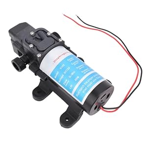 ZDETGU Micromembraanpomp – Zelfaanzuigende Elektrische Pomp voor Campers en Kamperen – 12V DC-motor met 45 PSI-druk – G1/2-poorten voor Lekvrije Verbindingen – Ideaal Off-grid-systemen