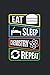Produktbild Eat Sleep Chemistry Repeat: Chemie Notizbuch Mit 120 Gepunkteten Seiten (Dotgrid). Als Geschenk Eine Tolle Idee Für Chemiker Und Wissenschaftler