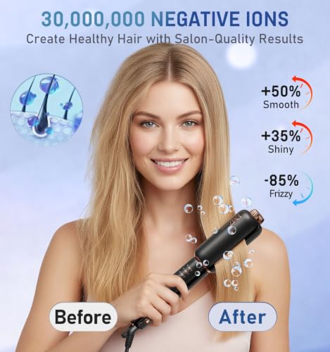 FMZ Flat Iron Hair Straightener Titanium Ceramic Straighteners for Women Rotating 4 in 1 - image 7