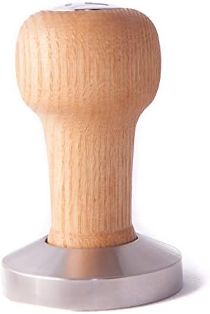 AE Fellini Tamper (58mm) espresso tamper - Brushed stainless steel base and oiled hardwood
