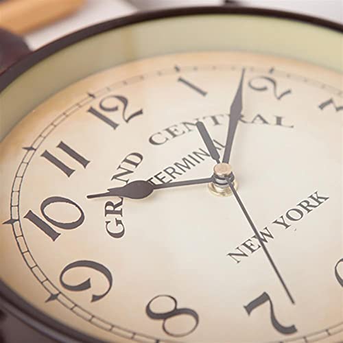 Horloge double face silencieuse pour éliminer le tic-tac et décorer le mur