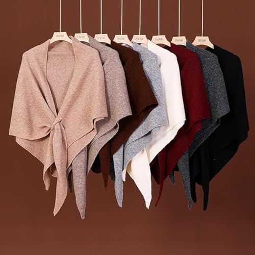 Triangle Shawl Scarf,Scarf Shawl Wraps For Women,Valuablety Shawls,Warm Wool Blend Pashmina Cape Cold Weather Neck Warmer2