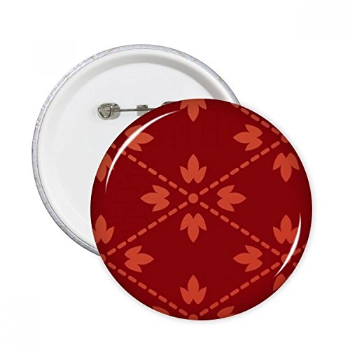 Badge bouton asie aux finitions graphiques soignées pour une décoration textile raffinée